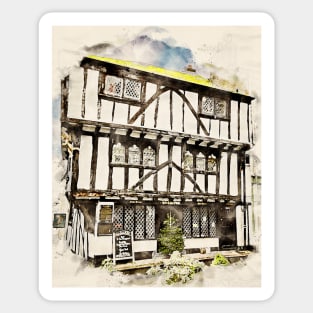 The Cherub Inn - Watercolour Sticker